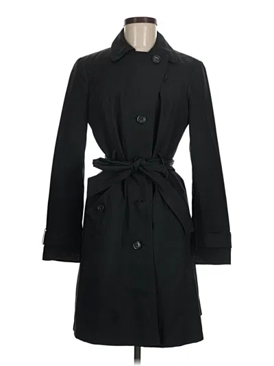 Pre-owned M&s Collection Trenchcoat In Black