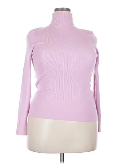 Pre-owned M&s Collection Turtleneck Sweater In Pink