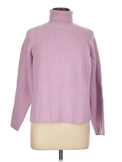 Pre-owned M&s Collection Turtleneck Sweater In Purple