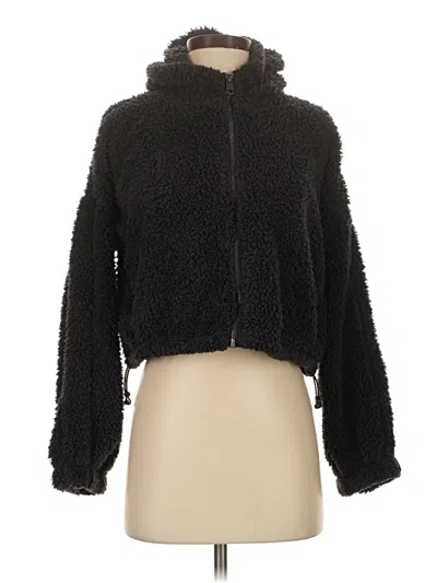 Pre-owned M&s Fleece Jacket In Black