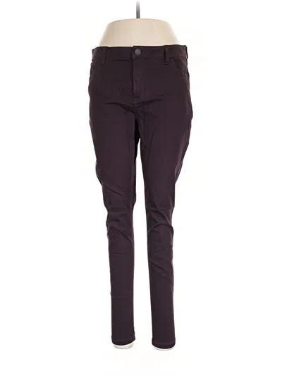 Pre-owned M&s Jeggings In Burgundy