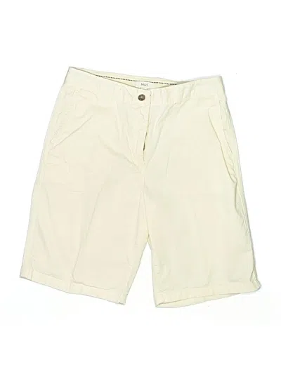 Pre-owned M&s Khaki Shorts In White