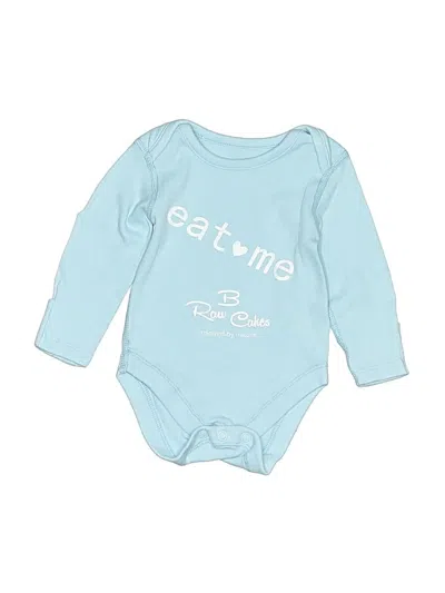 Pre-owned M&s Babies' Long Sleeve Onesie In Blue