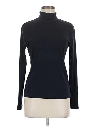 Pre-owned M&s Long Sleeve Top Black Turtleneck Tops