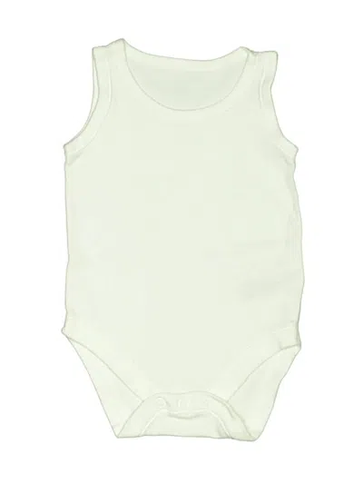 Pre-owned M&s Babies' Short Sleeve Onesie In Green