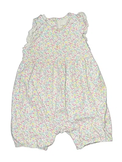Pre-owned M&s Kids' Short Sleeve Onesie In White