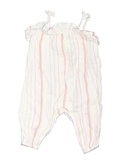 Pre-owned M&s Babies' Short Sleeve Onesie In White