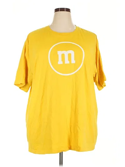 Pre-owned M&s Short Sleeve T-shirt In Yellow