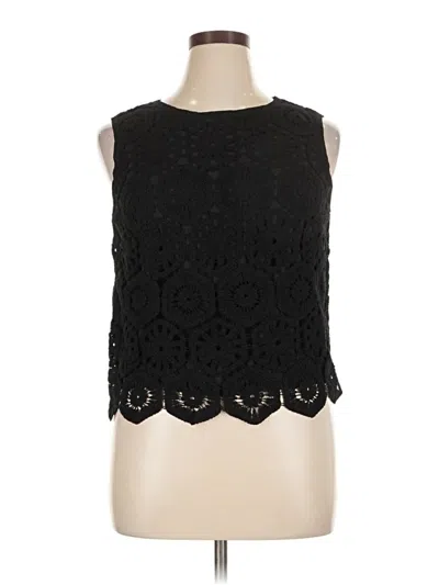 Pre-owned M&s Sleeveless Blouse In Black