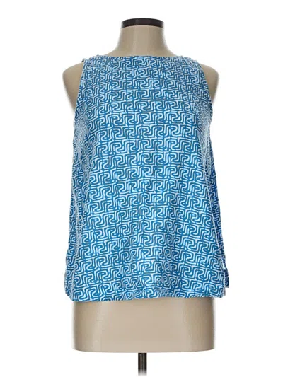 Pre-owned M&s Sleeveless Blouse In Blue