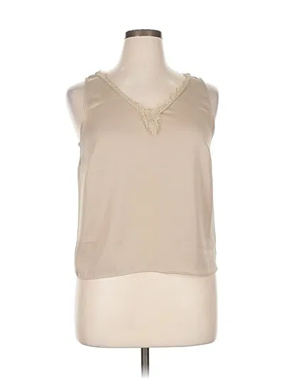 Pre-owned M&s Sleeveless Blouse In Brown