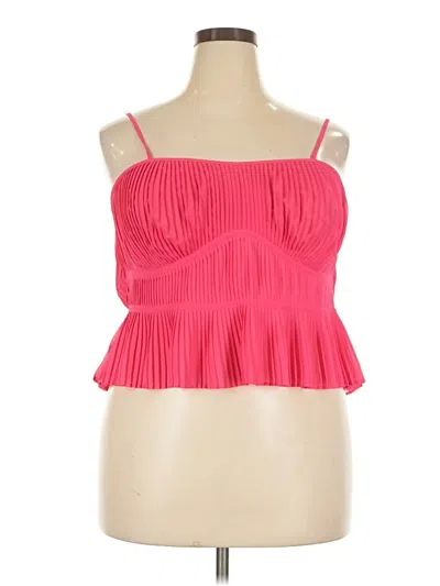 Pre-owned M&s Sleeveless Blouse In Pink