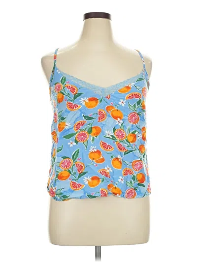Pre-owned M&s Sleeveless Top Blue Sweetheart Neckline Tops