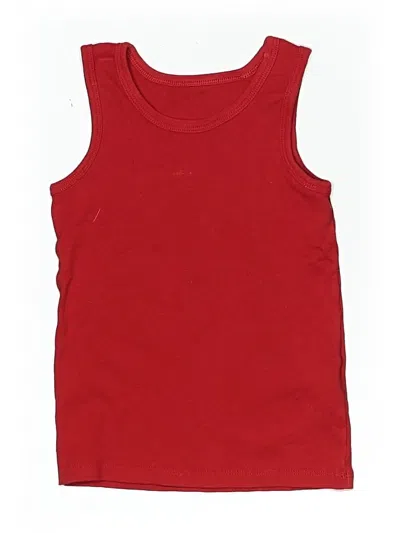Pre-owned M&s Kids' Sleeveless T-shirt In Red