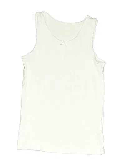 Pre-owned M&s Kids' Sleeveless T-shirt In White