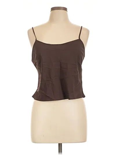 Pre-owned M&s Tube Top Brown Strapless Neckline Tops