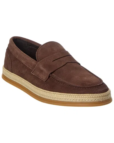 M By Bruno Magli Alfama Suede Loafer In Brown