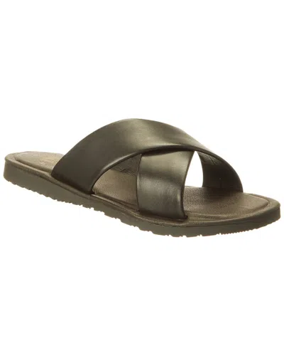 M By Bruno Magli Amato Leather Sandal In Black
