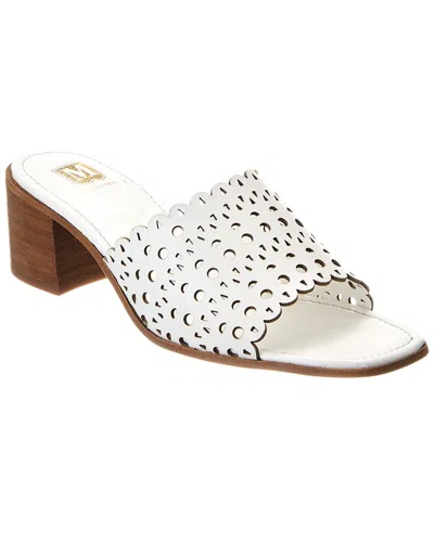 M By Bruno Magli Ariana Leather Sandal In White