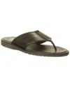 M By Bruno Magli Artemio Leather Flip-flop In Black