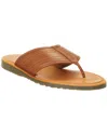 M By Bruno Magli Artemio Leather Flip-flop In Brown