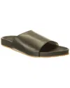 M By Bruno Magli Arthur Leather Slide In Green