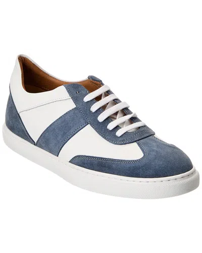 M By Bruno Magli Benito Leather & Suede Sneaker In Blue