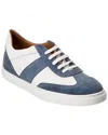 M By Bruno Magli Benito Leather & Suede Sneaker In Blue