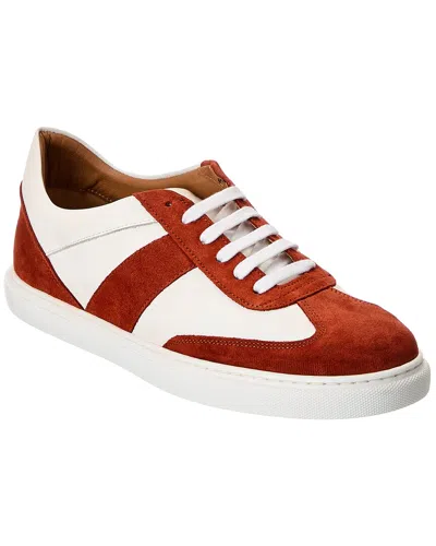 M By Bruno Magli Benito Leather & Suede Sneaker In Red