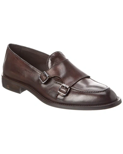 Pre-owned M By Bruno Magli Blake Leather Loafer Men's In Brown