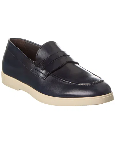 M By Bruno Magli Bruno Magli Ezra Leather Loafer In Blue