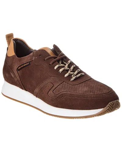 M By Bruno Magli Capri Suede Sneaker In Brown