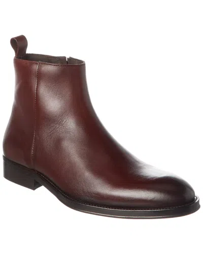 M By Bruno Magli Ciro Leather Boot In Red