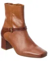 M By Bruno Magli Danica Leather Boot In Brown
