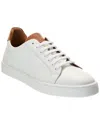 M By Bruno Magli Lisbon Leather Slip-on Sneaker In White