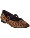 M By Bruno Magli Elissa Suede Flat In Animal Print
