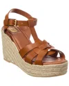 M By Bruno Magli Estra Leather Wedge Sandal