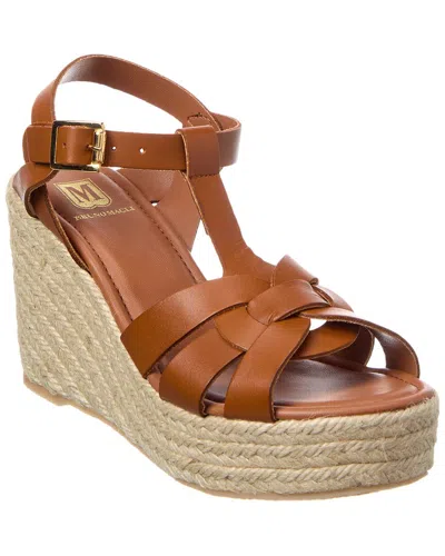 M By Bruno Magli Estra Leather Wedge Sandal
