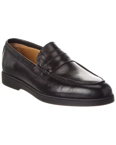 M By Bruno Magli Ezra Leather Loafer In Black