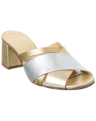 M By Bruno Magli Jana Leather Sandal In Gold