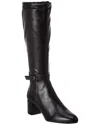 M By Bruno Magli Jessa Leather Knee-high Boot In Black