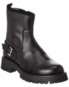 M By Bruno Magli Lensa Leather Bootie In Black