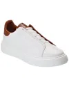 M By Bruno Magli Lisbon Leather Slip-on Sneaker In White