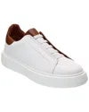 M By Bruno Magli Lisbon Leather Slip-on Sneaker In White