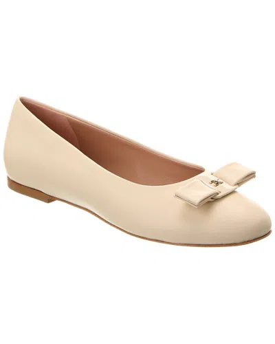 M By Bruno Magli Luce Leather Flat In Brown