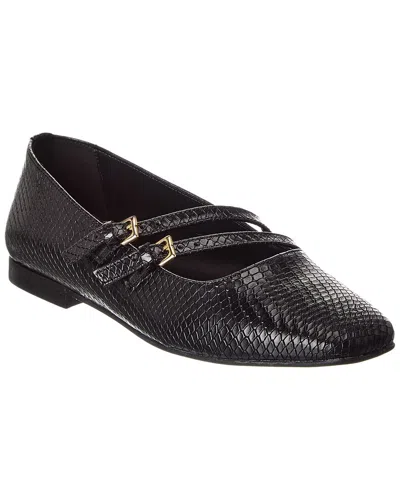M BY BRUNO MAGLI M BY BRUNO MAGLI MELIA SNAKE-EMBOSSED LEATHER FLAT