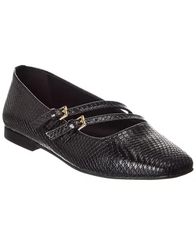 M By Bruno Magli Melia Snake-embossed Leather Flat In Multi