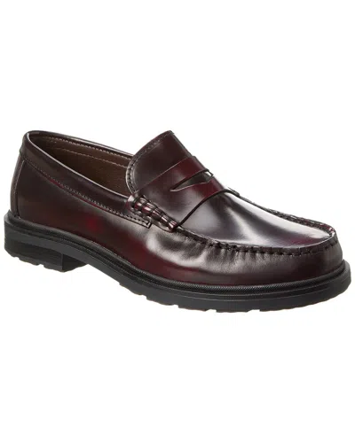 M By Bruno Magli Melo Leather Loafer In Red