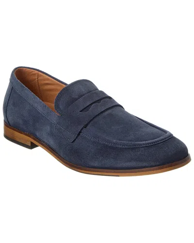 M By Bruno Magli Modena Suede Loafer In Blue