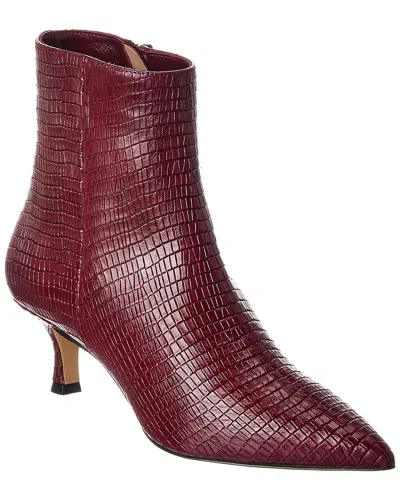 M BY BRUNO MAGLI M BY BRUNO MAGLI NERINA SNAKE-EMBOSSED LEATHER BOOTIE